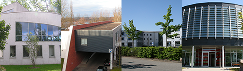 Haus 1 bis Haus 5 im Technologiezentrum Schwerin